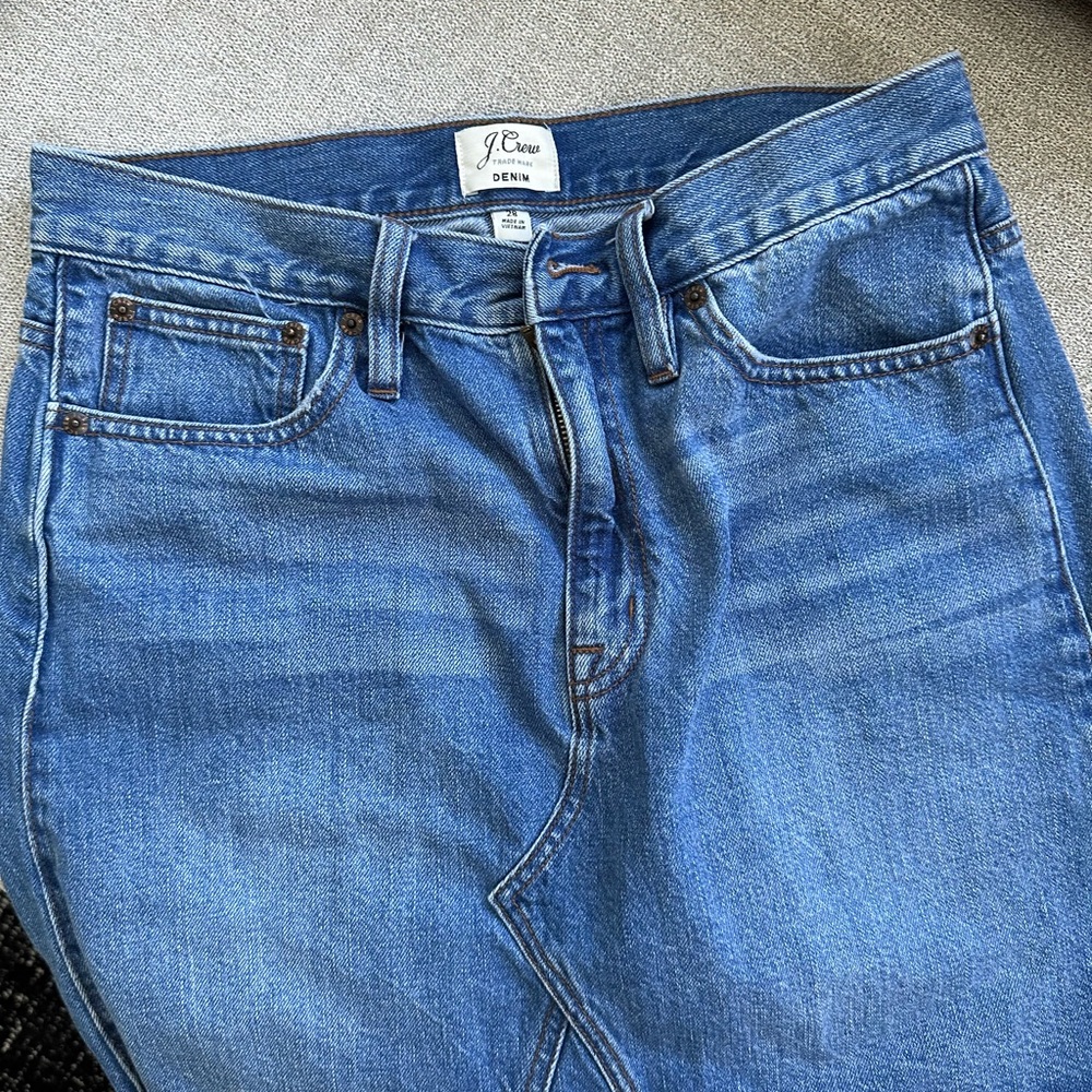 JCrew denim skirt..
